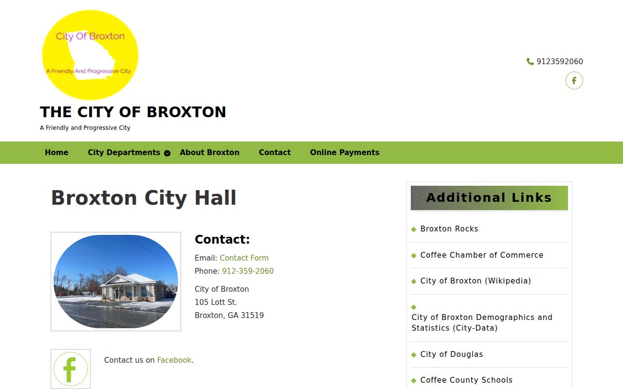 Broxton court docket Coffee County City Hall contact