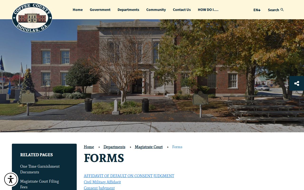Broxton court docket Coffee County Magistrate forms comparison