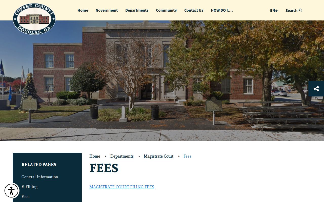 Coffee County traffic court records fee-page comparison